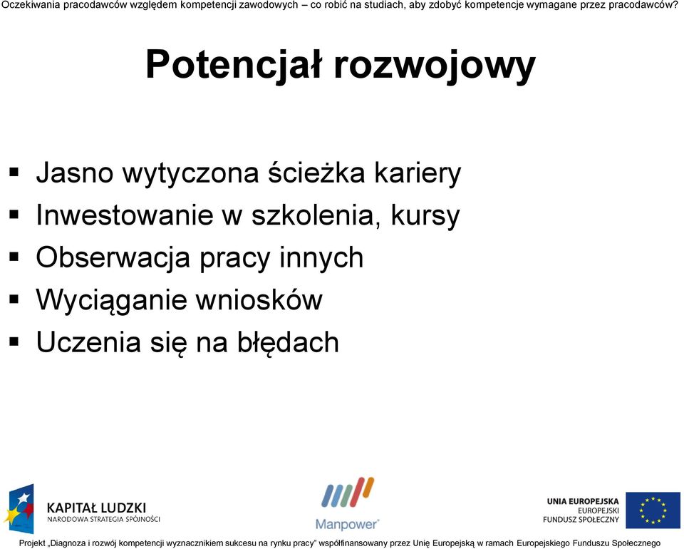 szkolenia, kursy Obserwacja pracy