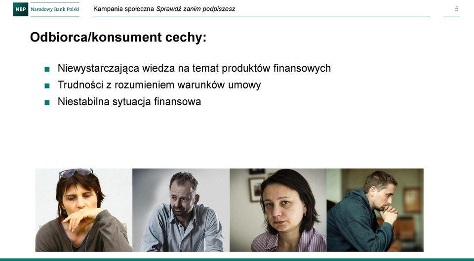 wiedza na temat produktów finansowych Trudności