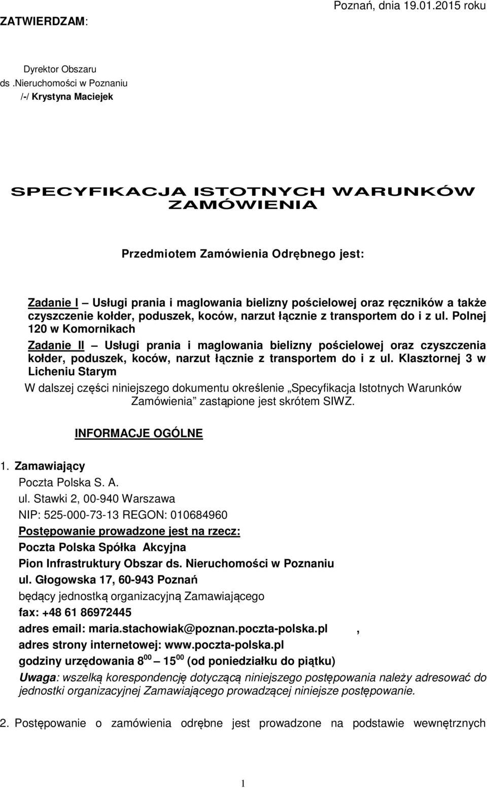 ręczników a także czyszczenie kołder, poduszek, koców, narzut łącznie z transportem do i z ul.