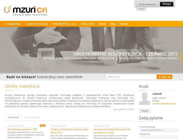 NASZ PRIORYTET W TRAKCIE CAŁEGO PROCESU INWESTOWANIA Spółki Mzuri CFI