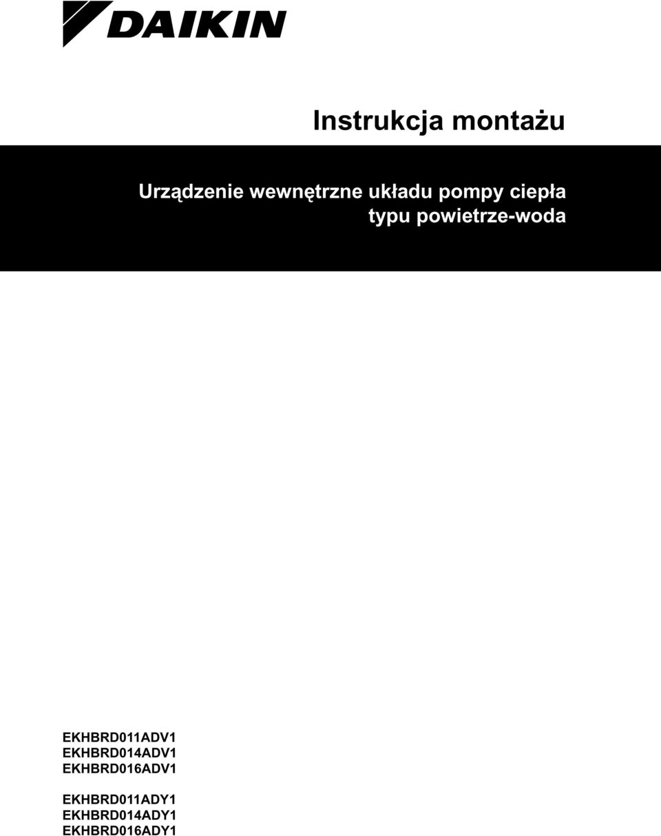 powietrze-woda EKHBRD0DV