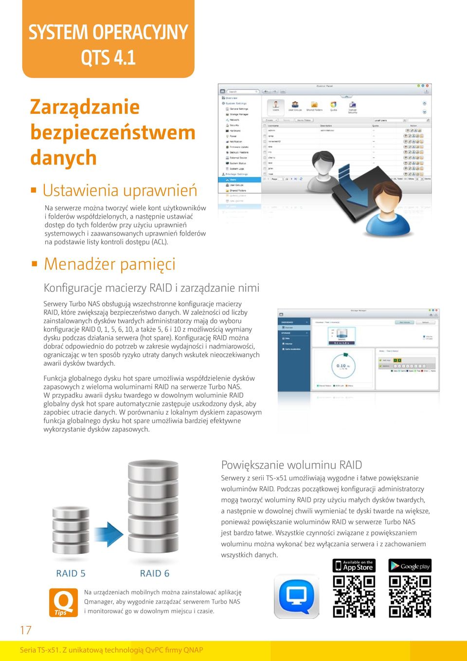 uprawnień systemowych i zaawansowanych uprawnień folderów na podstawie listy kontroli dostępu (ACL).