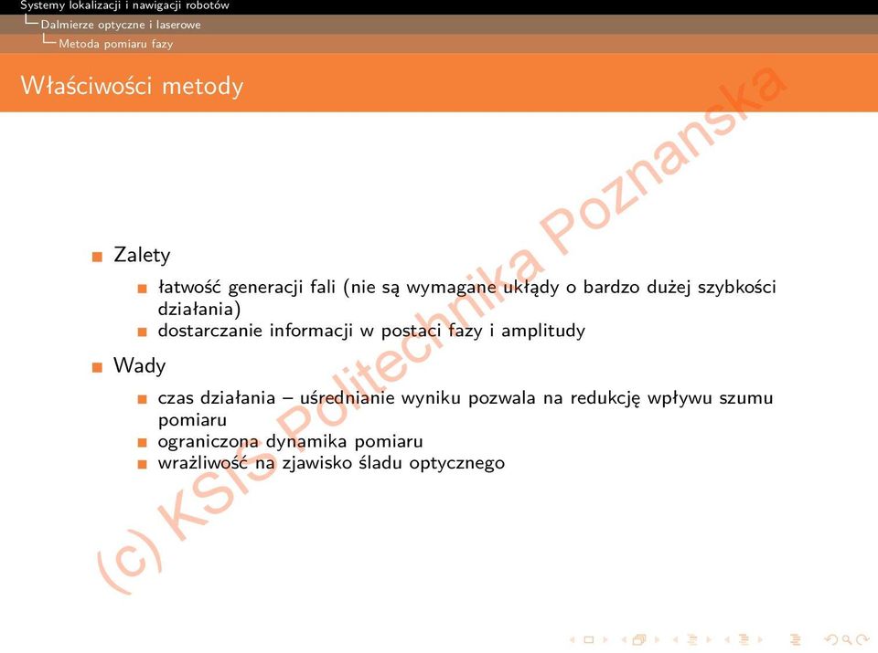 postaci fazy i amplitudy czas działania uśrednianie wyniku pozwala na redukcję