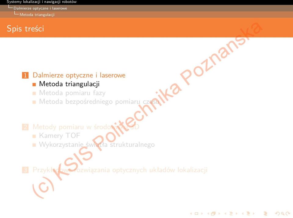 pomiaru w środowisku 3D Kamery TOF Wykorzystanie światła