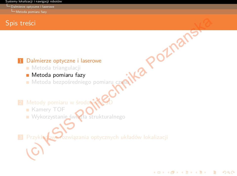 pomiaru w środowisku 3D Kamery TOF Wykorzystanie światła