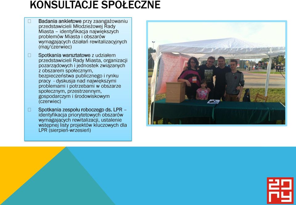 społecznym, bezpieczeństwa publicznego i rynku pracy - dyskusja nad największymi problemami i potrzebami w obszarze społecznym, przestrzennym, gospodarczym i środowiskowym