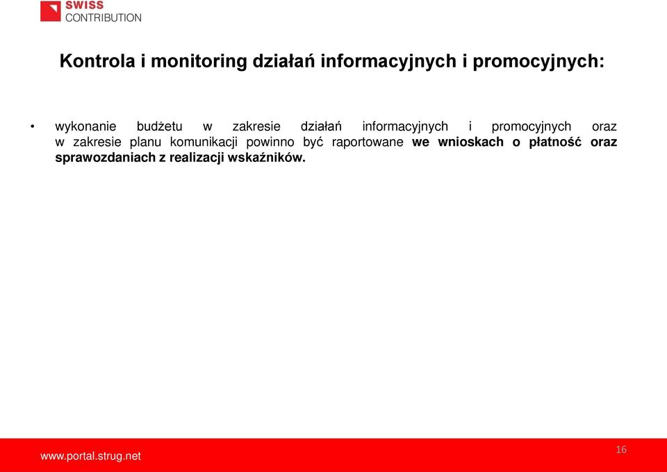 promocyjnych oraz w zakresie planu komunikacji powinno być