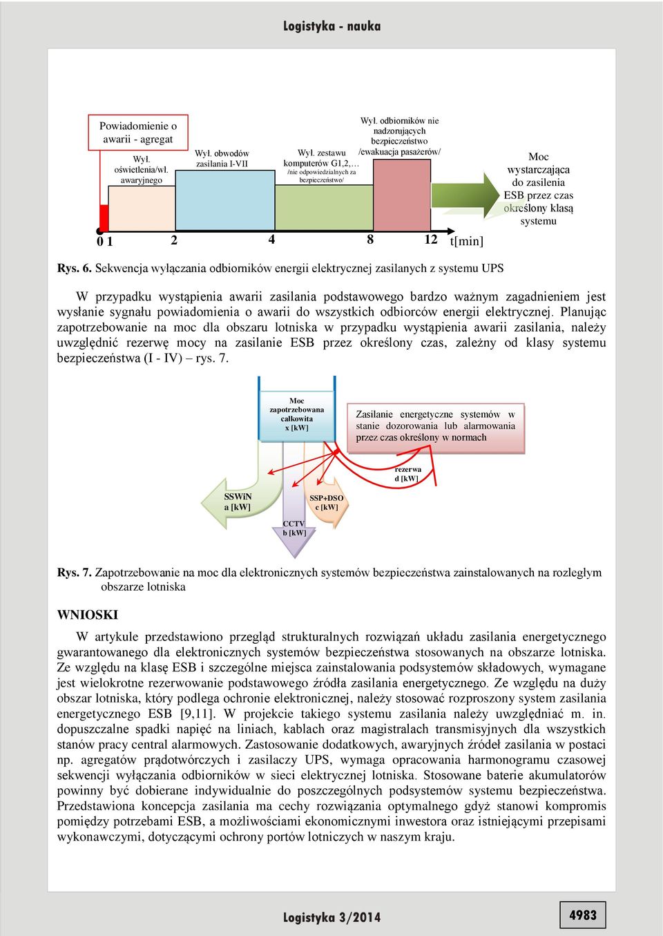 Sekwencja wyłączania odbiorników energii elektrycznej zasilanych z systemu UPS W przypadku wystąpienia awarii zasilania podstawowego bardzo ważnym zagadnieniem jest wysłanie sygnału powiadomienia o