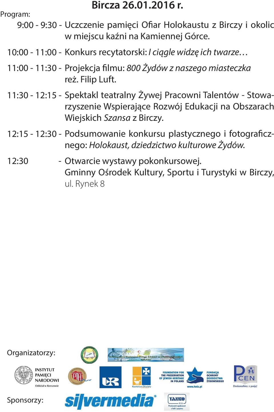 miasteczka reż. Filip Luft.