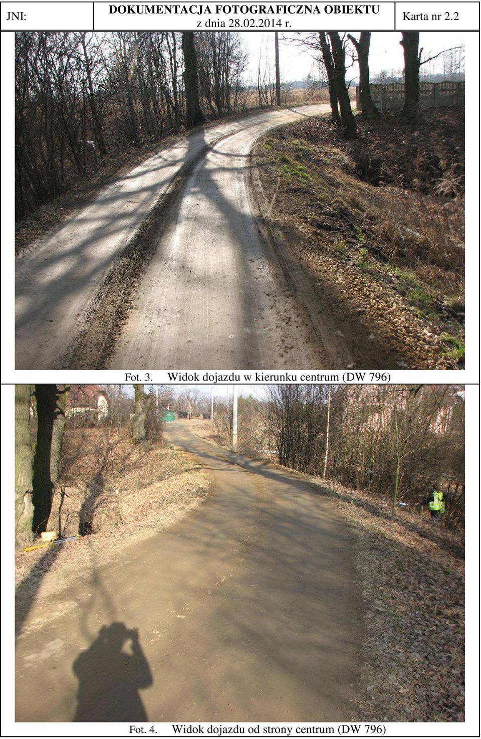 Widok dojazdu w kierunku centrum (DW 796)
