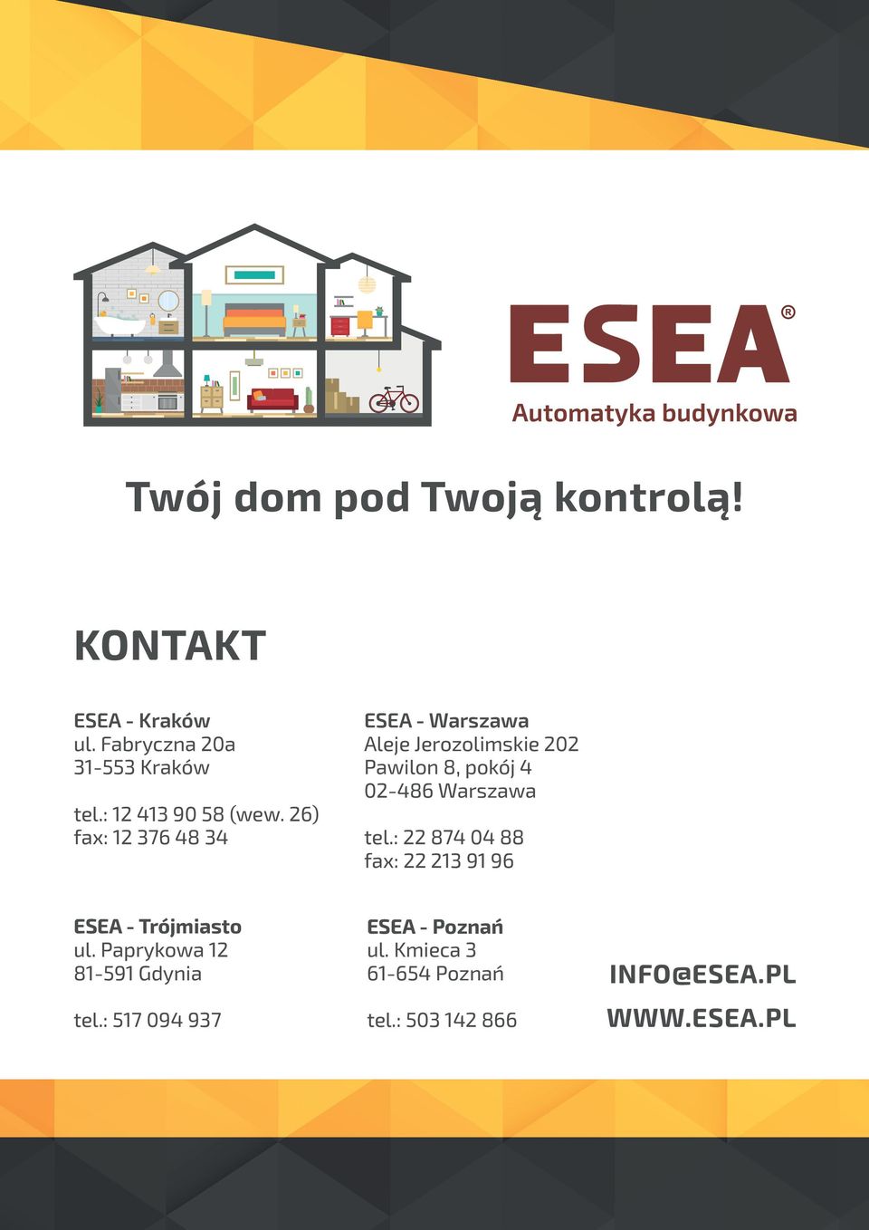 26) fax: 12 376 48 34 ESEA - Warszawa Aleje Jerozolimskie 202 Pawilon 8, pokój 4 02-486 Warszawa