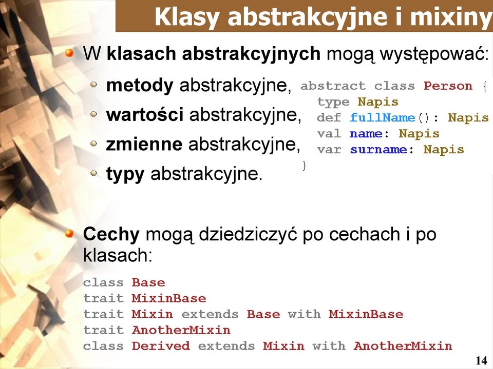 abstrakcyjne, wartości abstrakcyjne, zmienne