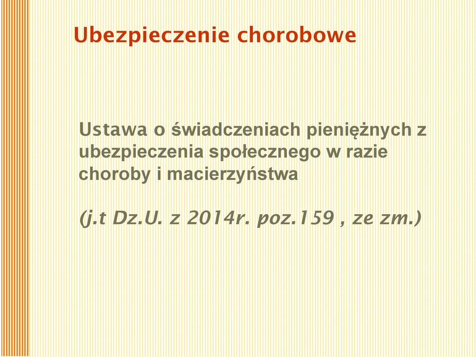 ubezpieczenia społecznego w razie