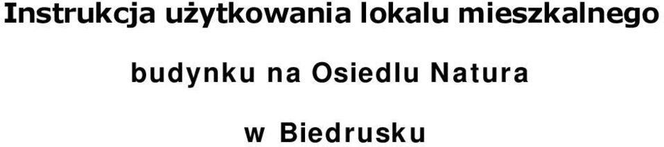 mieszkalnego