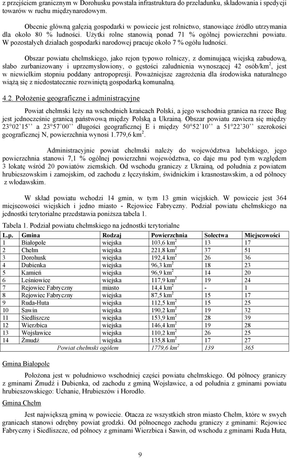 W pozostałych działach gospodarki narodowej pracuje około 7 % ogółu ludności.