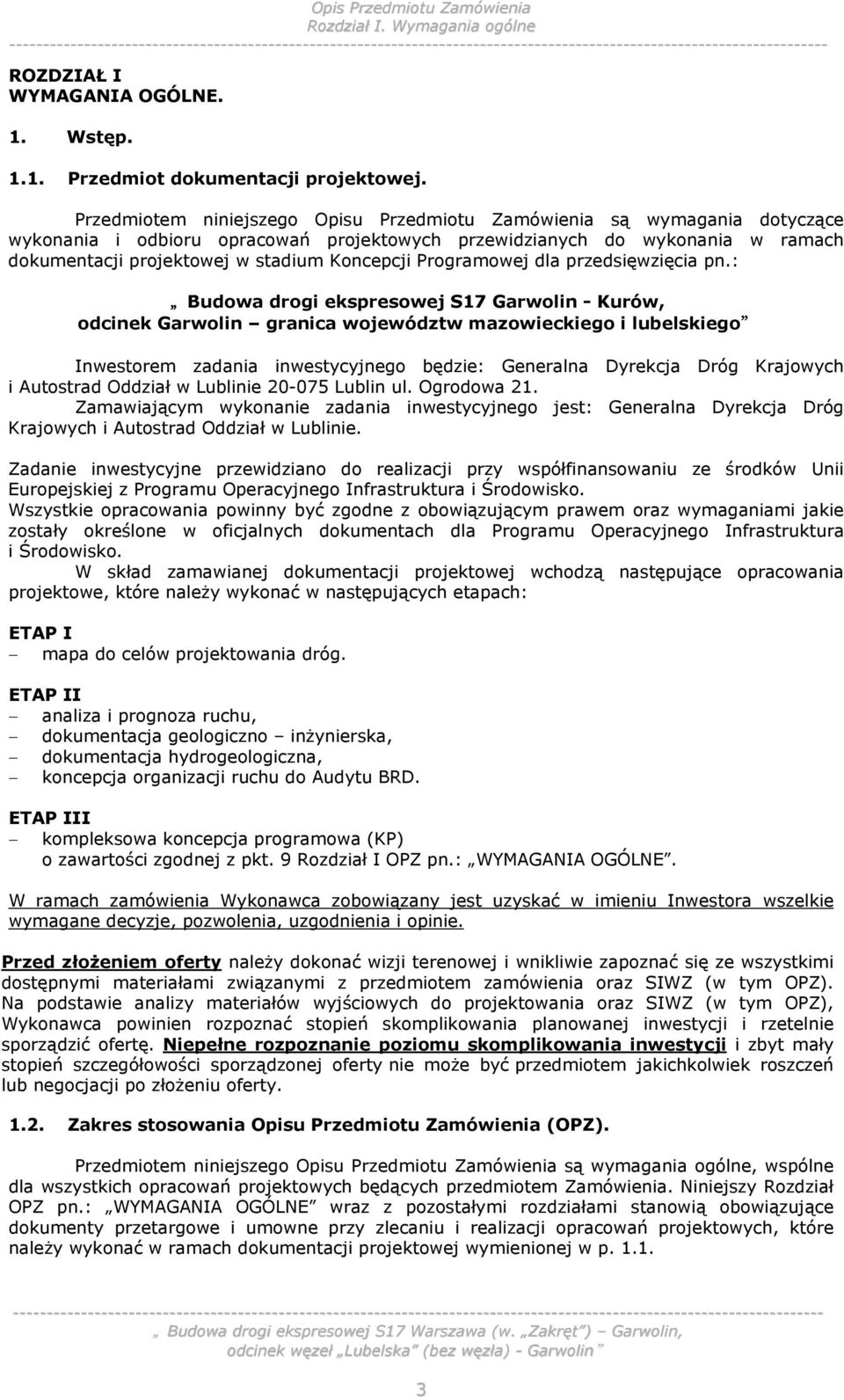 Programowej dla przedsięwzięcia pn.