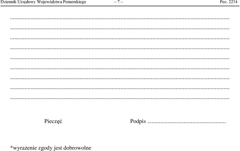 Poz. 2234 Pieczęć Podpis.