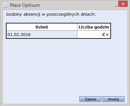 dzieckiem (wynikającą z art. 188 Kodeksu pracy)? 2/7 Parametr kontrola limitów służy do kontrolowania limitu dopuszczalnej liczby dni lub godzin absencji w danym roku kalendarzowym.