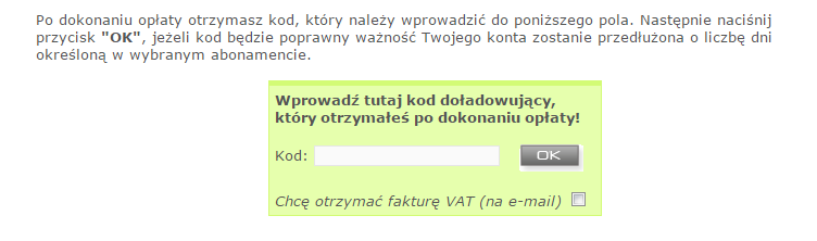 Płatności e-przelewem i kartą kredytową w CzasUrlopu.pl obsługiwane są przez bezpieczny system płatności Dotpay.pl. Po wybraniu odpowiedniego abonamentu, klikasz w ikonkę Zapłać Online.
