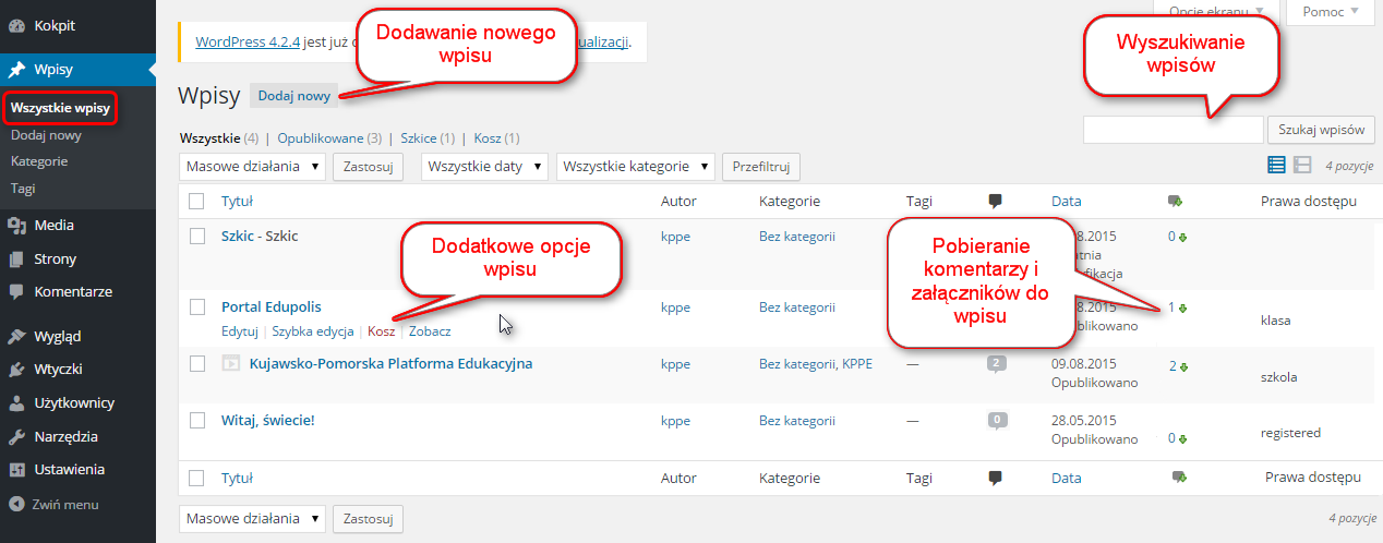 Panelu administracyjnego w zależności od swoich preferencji np. zmienić zestaw kolorów Panelu administracyjnego.