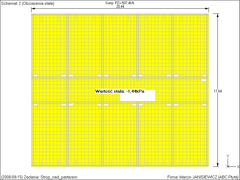 27 3.5 Strop nad parterem Schemat