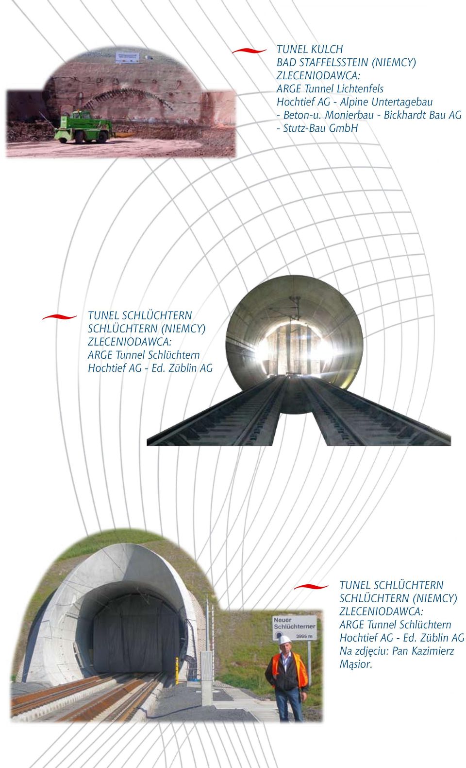 Monierbau - Bickhardt Bau AG - Stutz-Bau GmbH Tunel Schlüchtern Schlüchtern (NIEMCY) ARGE