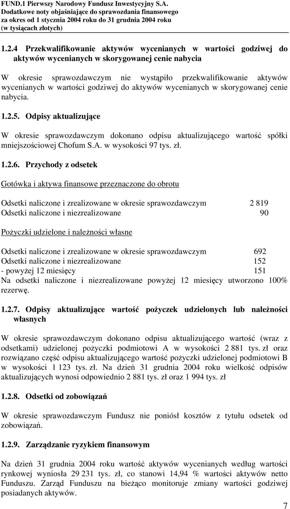 w wysokości 97 tys. zł. 1.2.6.