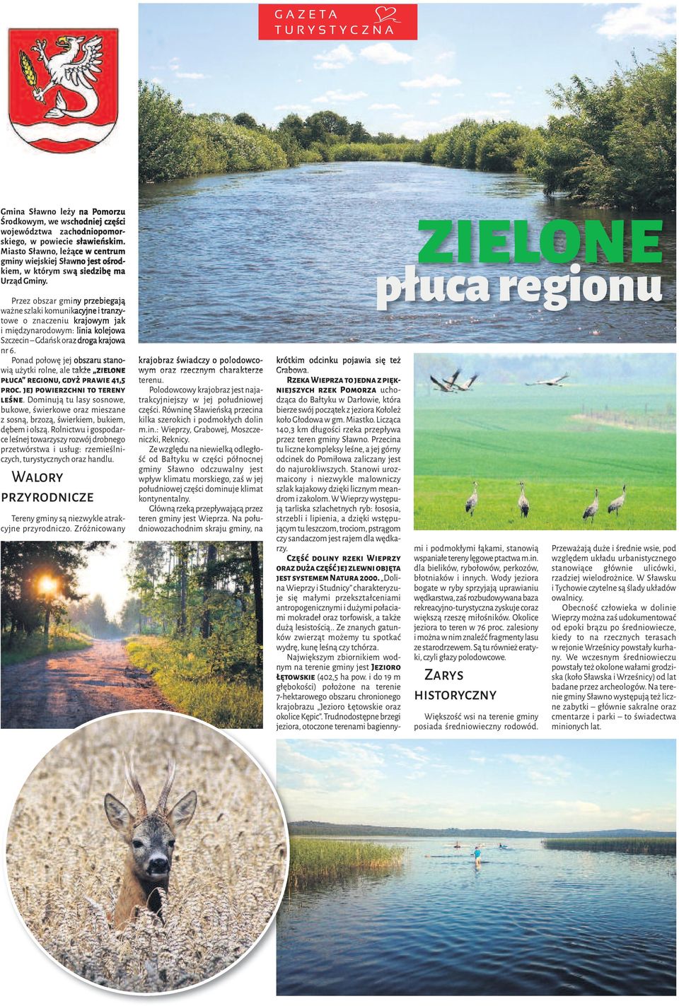 Przez obszar gminy przebiegają ważne szlaki komunikacyjne i tranzytowe o znaczeniu krajowym jak i międzynarodowym: linia kolejowa Szczecin Gdańsk oraz droga krajowa nr 6.