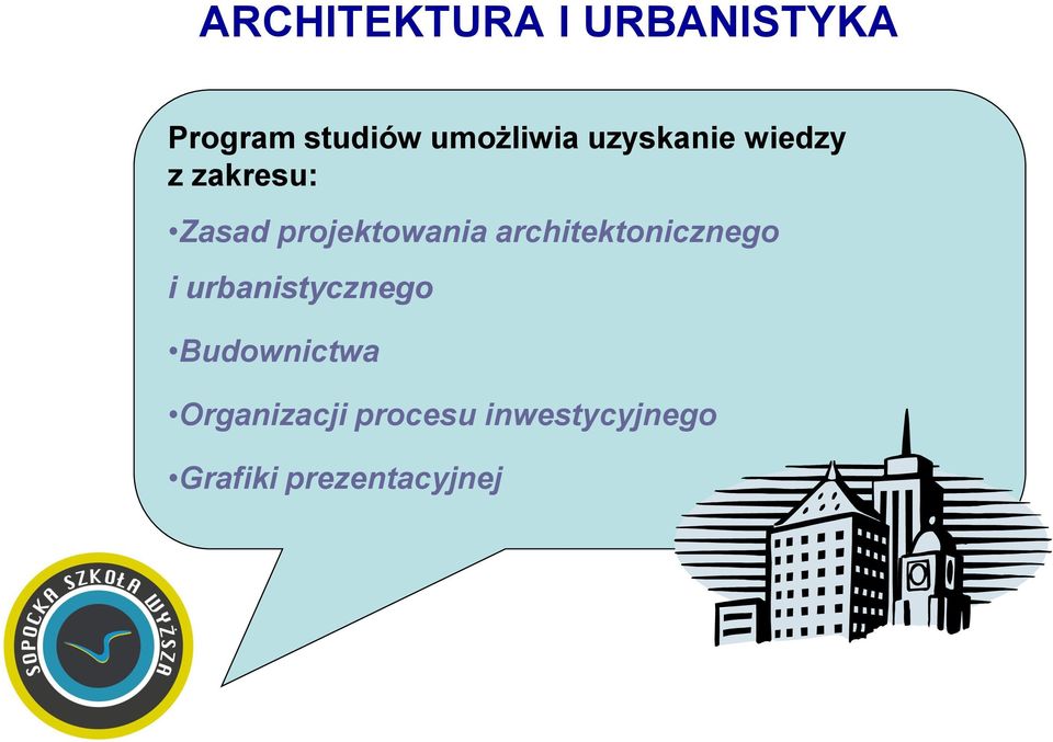 projektowania architektonicznego i urbanistycznego