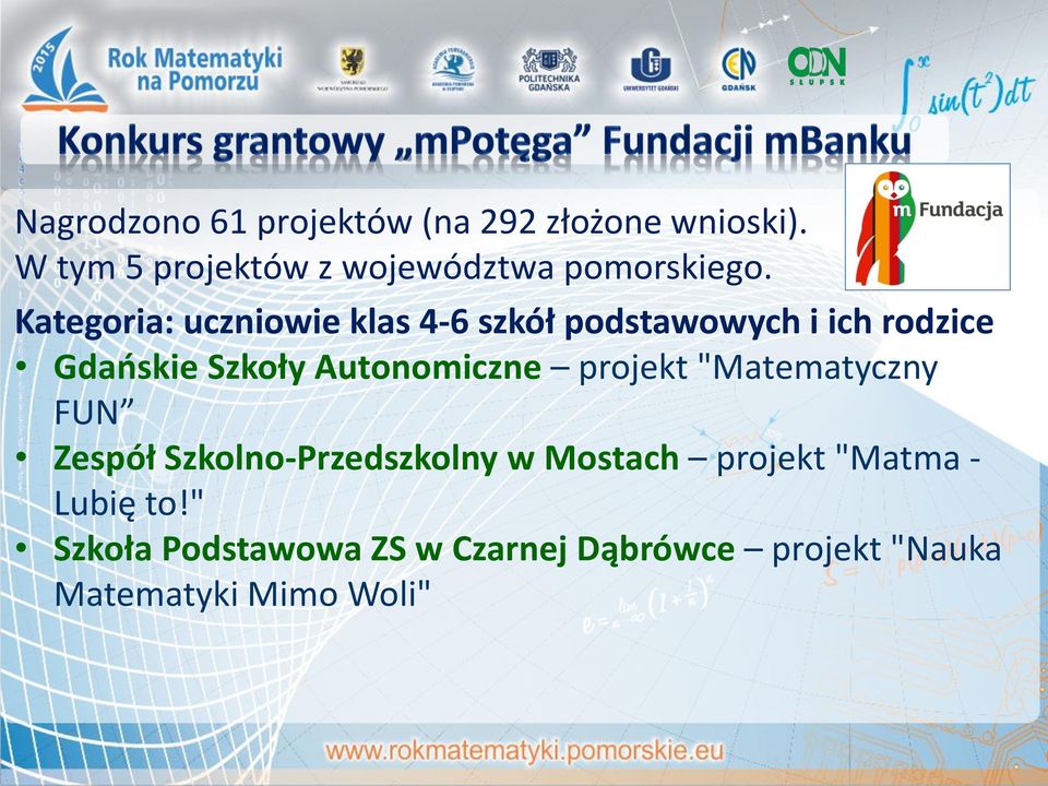 Kategoria: uczniowie klas 4-6 szkół podstawowych i ich rodzice Gdańskie Szkoły
