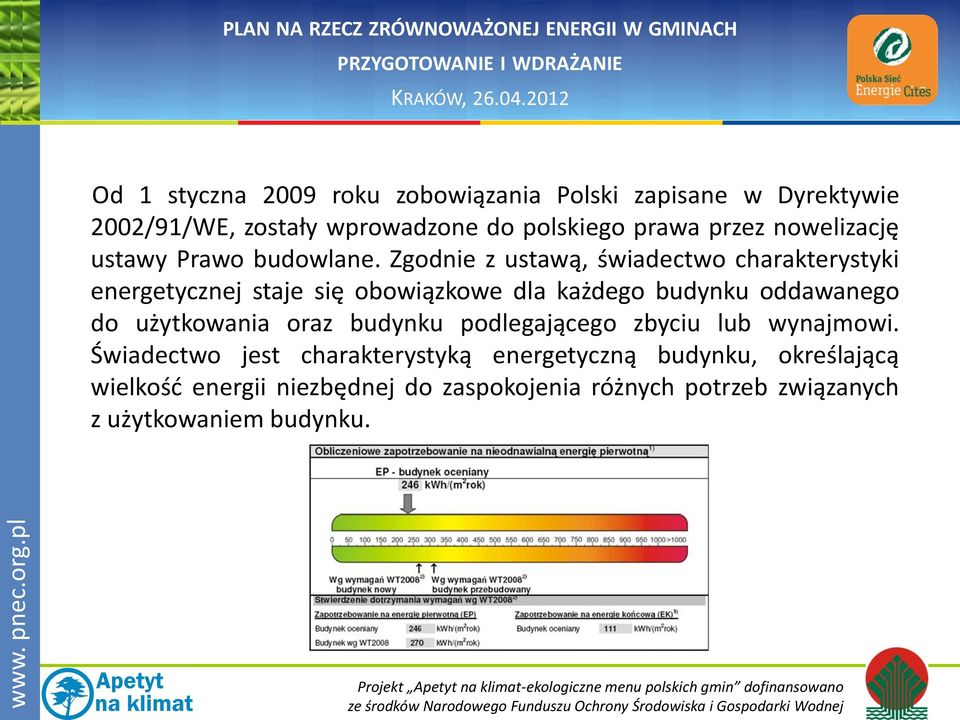 Zgodnie z ustawą, świadectwo charakterystyki energetycznej staje się obowiązkowe dla każdego budynku oddawanego do