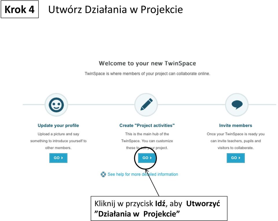 przycisk Idź, aby