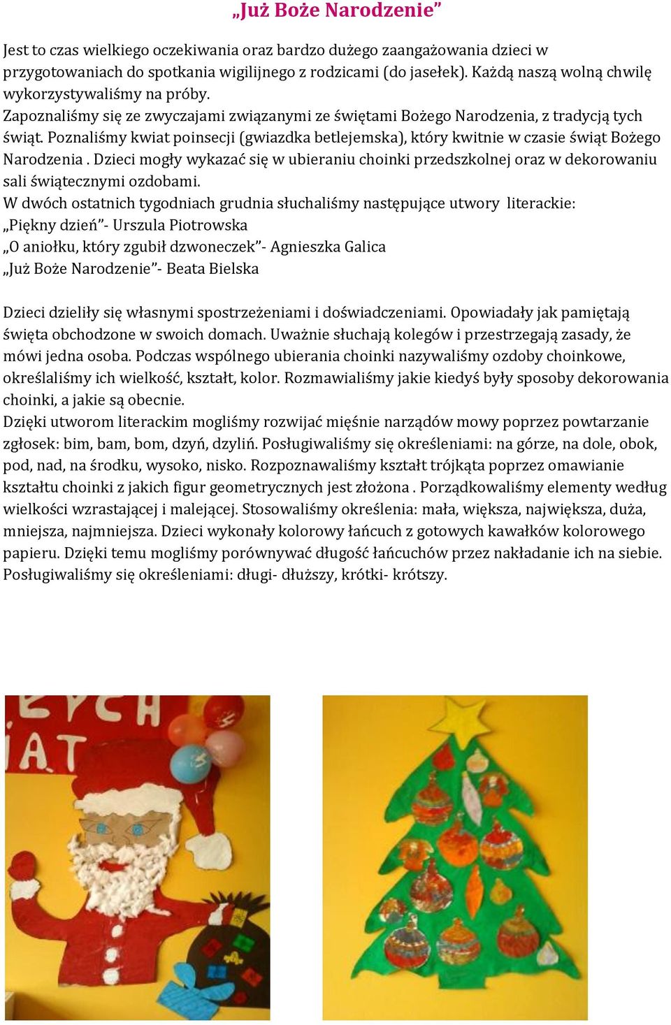 Poznaliśmy kwiat poinsecji (gwiazdka betlejemska), który kwitnie w czasie świąt Bożego Narodzenia.