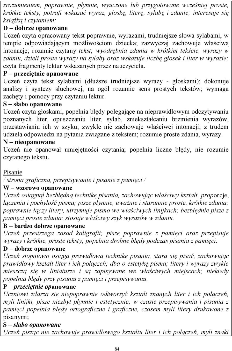 wyodrębnia zdania w krótkim tekście, wyrazy w zdaniu, dzieli proste wyrazy na sylaby oraz wskazuje liczbę głosek i liter w wyrazie; czyta fragmenty lektur wskazanych przez nauczyciela.