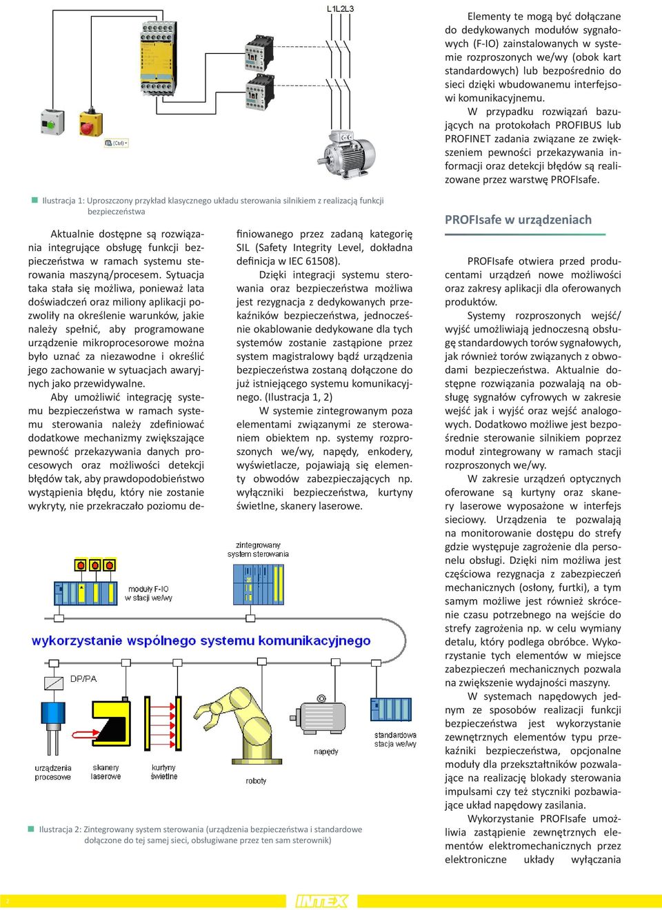 W przypadku rozwiązań bazujących na protokołach PROFIBUS lub PROFINET zadania związane ze zwiększeniem pewności przekazywania informacji oraz detekcji błędów są realizowane przez warstwę PROFIsafe.