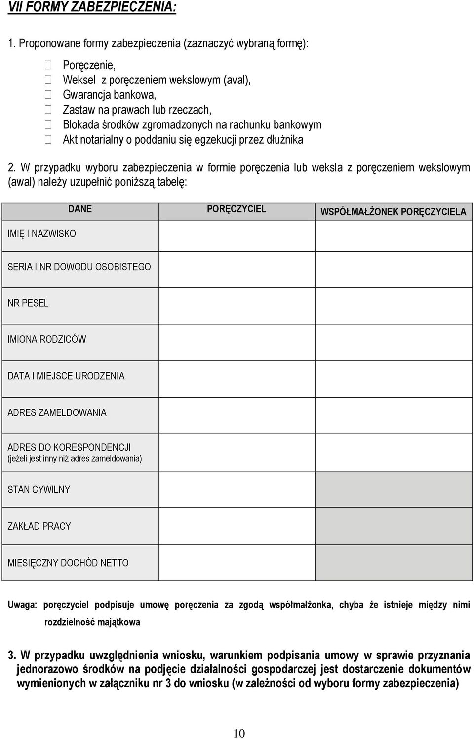 rachunku bankowym Akt notarialny o poddaniu się egzekucji przez dłużnika 2.