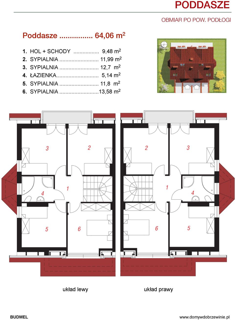 SYPIALNIA... 12,7 m 2 4. ŁAZIENKA... 5,14 m 2 5.