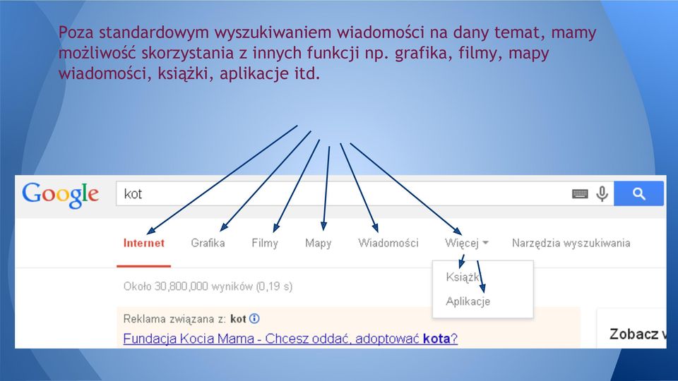 skorzystania z innych funkcji np.