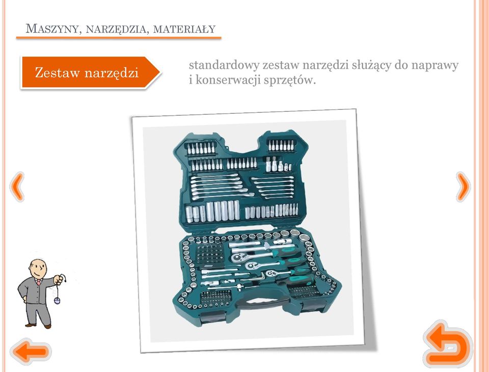 standardowy zestaw narzędzi