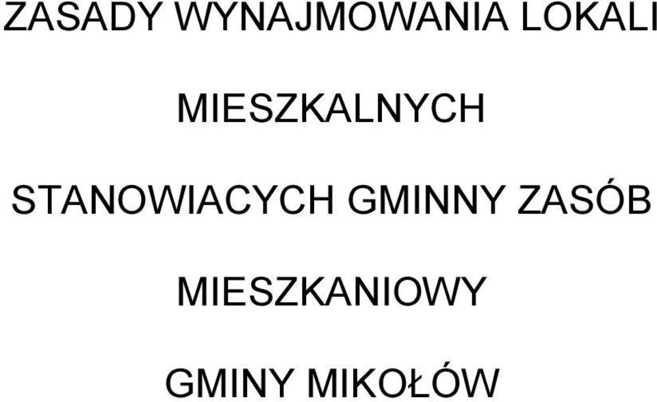 STANOWIACYCH GMINNY