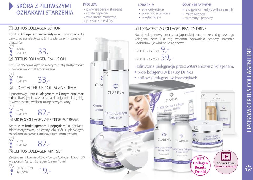 kod 7,- CERTUS COLLAGEN EMULSION Emulsja do demakijażu dla cery z utratą elastyczności i pierwszymi oznakami starzenia.