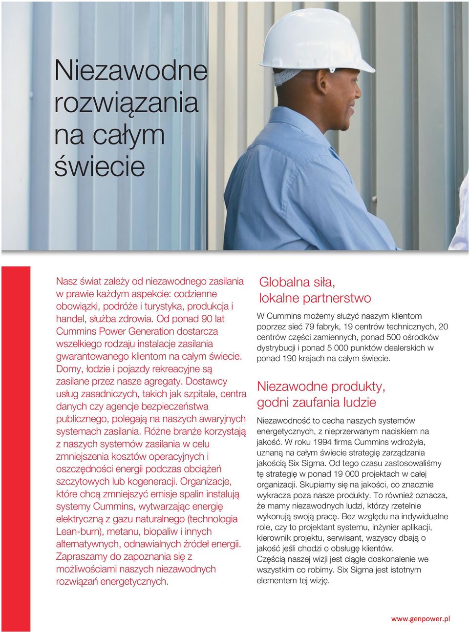 Domy, łodzie i pojazdy rekreacyjne są zasilane przez nasze agregaty.