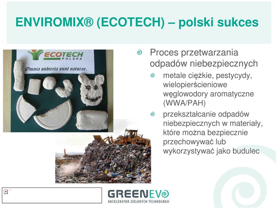 węglowodory aromatyczne (WWA/PAH) przekształcanie odpadów