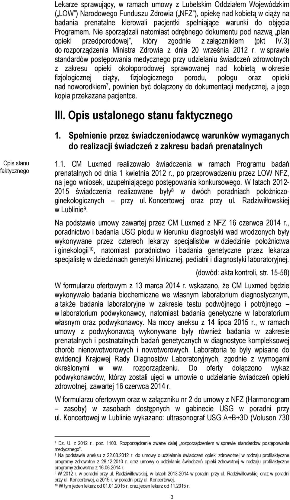 3) do rozporządzenia Ministra Zdrowia z dnia 20 września 2012 r.