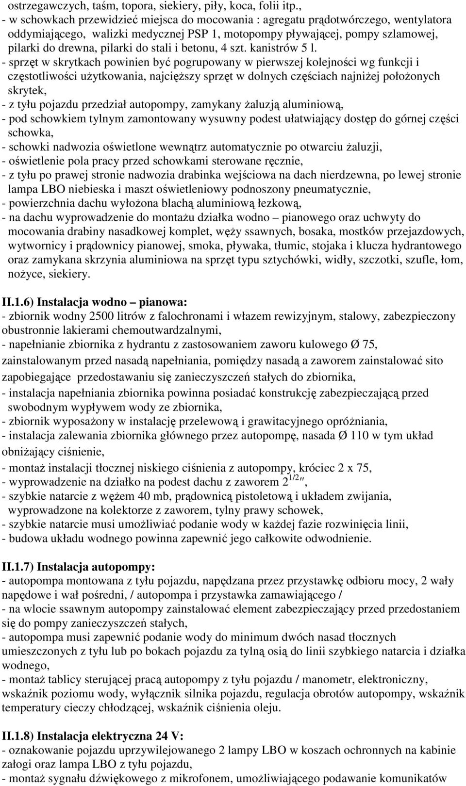 stali i betonu, 4 szt. kanistrów 5 l.