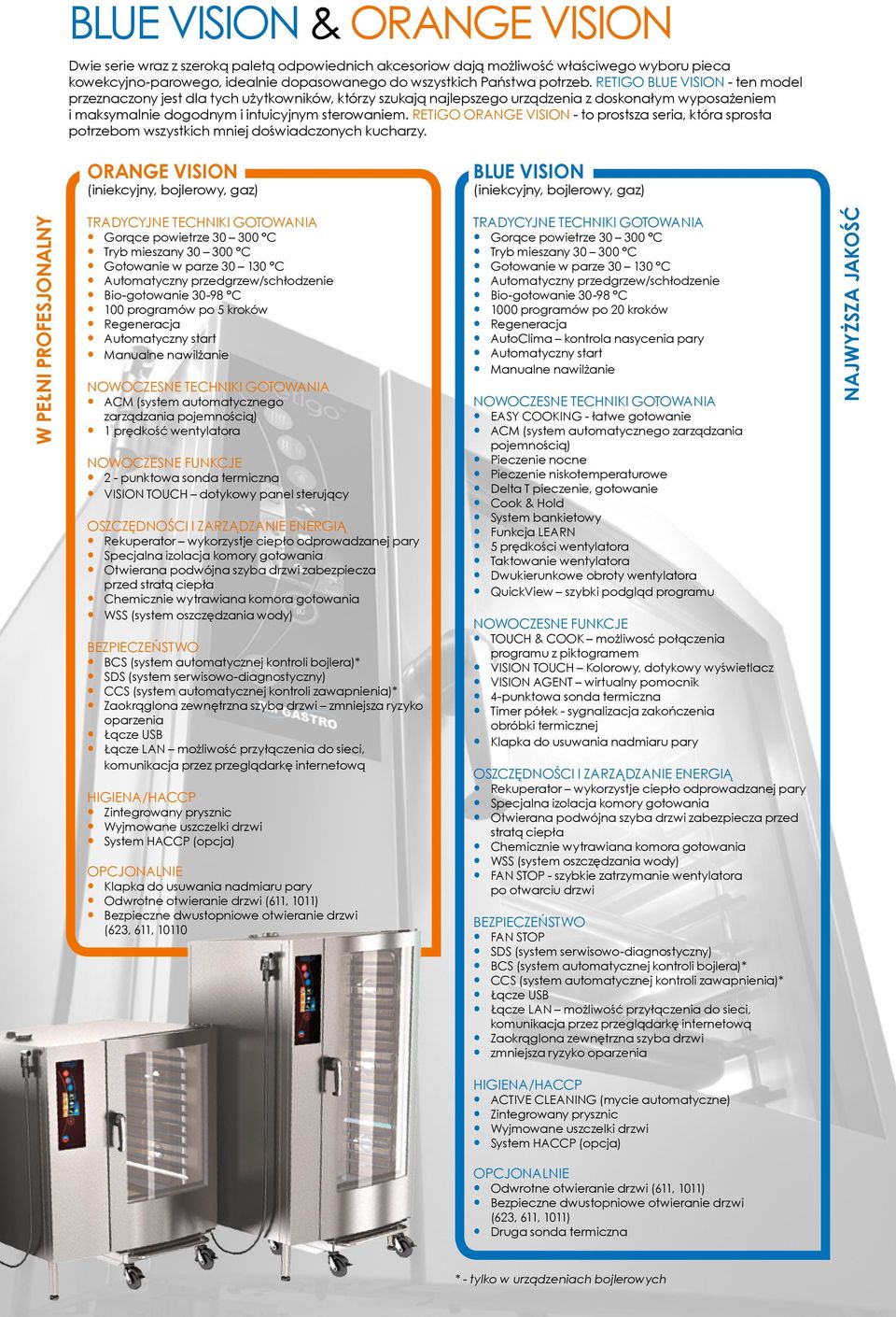 RETIGO ORANGE VISION - to prostsza seria, która sprosta potrzebom wszystkich mniej doświadczonych kucharzy.