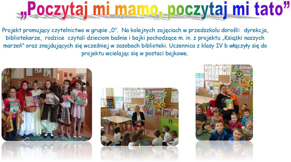 czytali dzieciom baśnie i bajki pochodzące m. in.