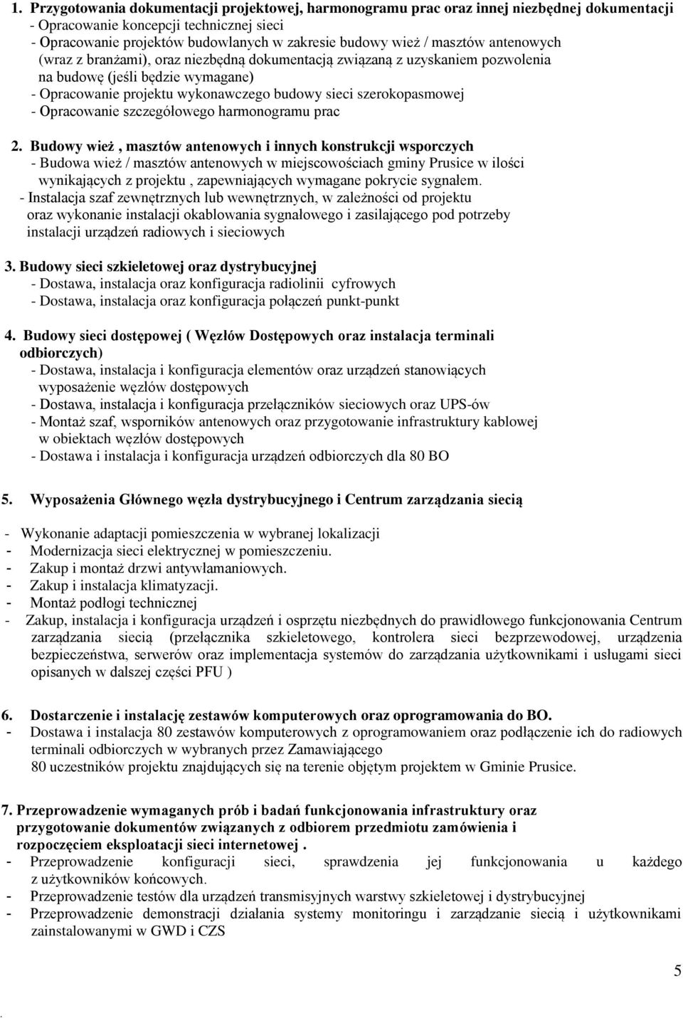 Opracowanie szczegółowego harmonogramu prac 2.
