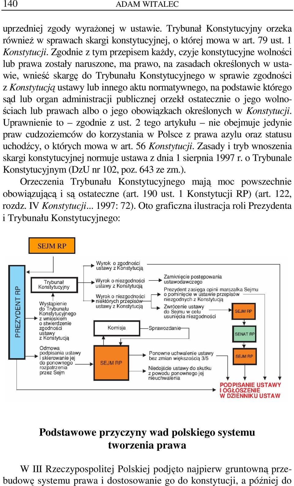 Konstytucją ustawy lub innego aktu normatywnego, na podstawie którego sąd lub organ administracji publicznej orzekł ostatecznie o jego wolnościach lub prawach albo o jego obowiązkach określonych w