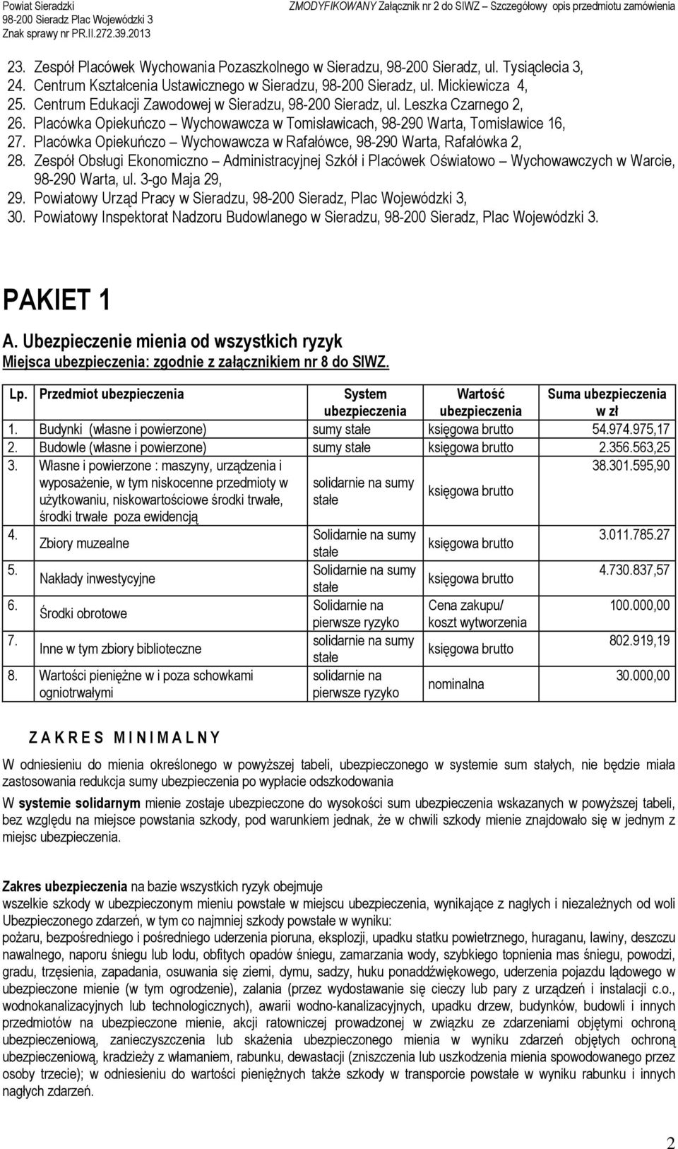 Placówka Opiekuńczo Wychowawcza w Rafałówce, 98-290 Warta, Rafałówka 2, 28. Zespół Obsługi Ekonomiczno Administracyjnej Szkół i Placówek Oświatowo Wychowawczych w Warcie, 98-290 Warta, ul.